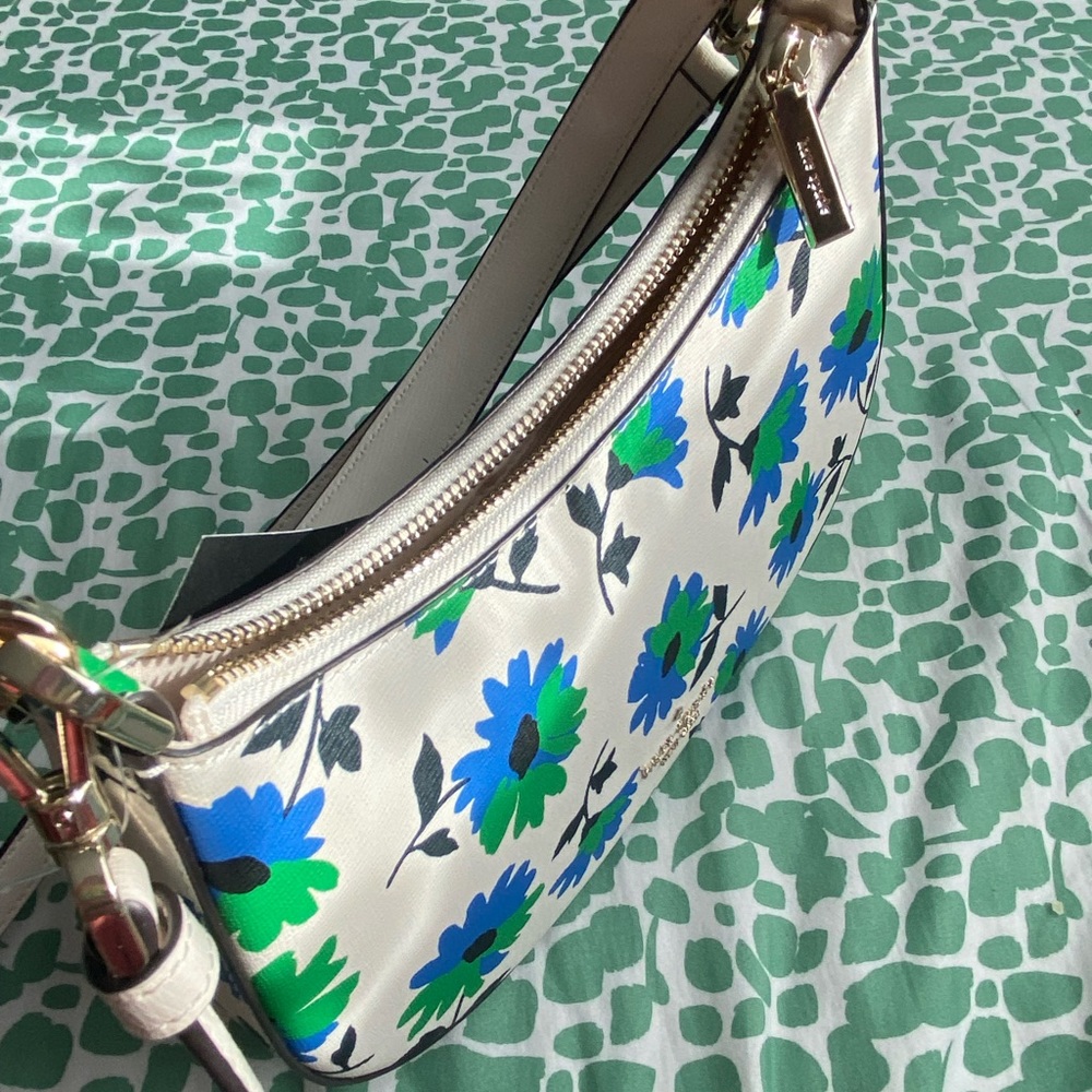 NWT Springtime Kate Spade Kristi Park Posies Floral Crossbody Bag Purse Satchel - Picture 4 of 13